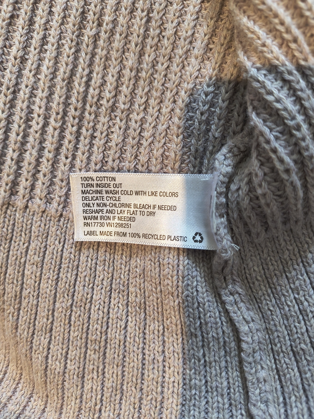 Universal Thread Taupe Open-Front Knit Cardigan - Picture 6 of 6